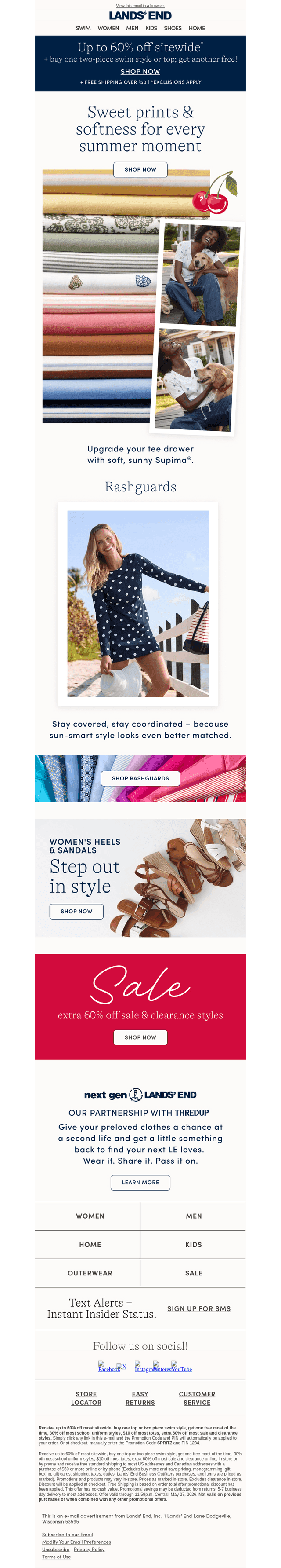 All tops: Buy one, get one free!