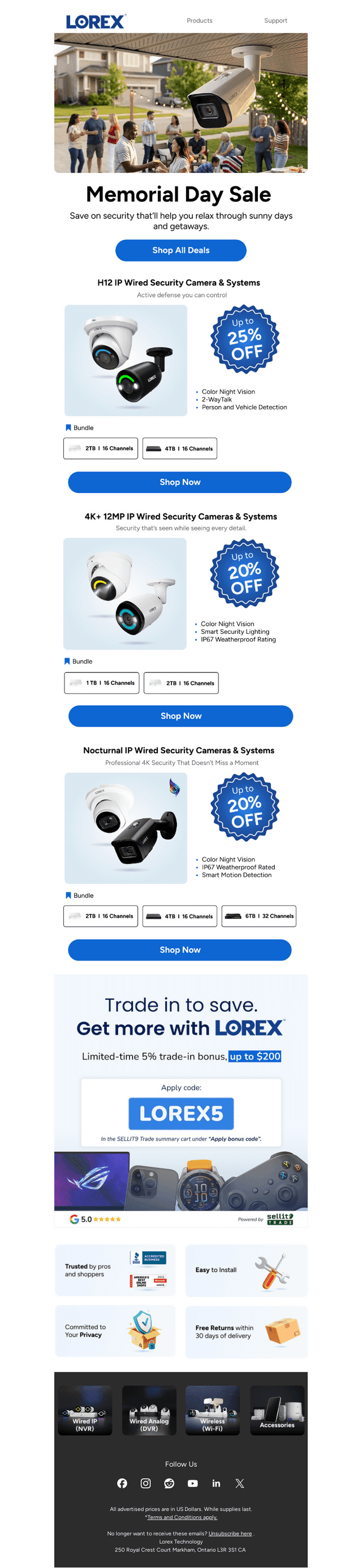 Lorex Technology email from Wed, May 27, 2026