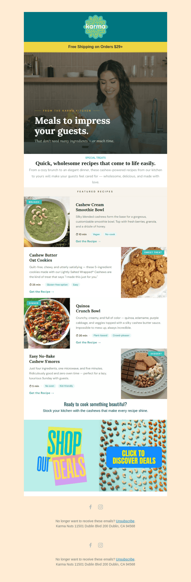 Meals your guests will love