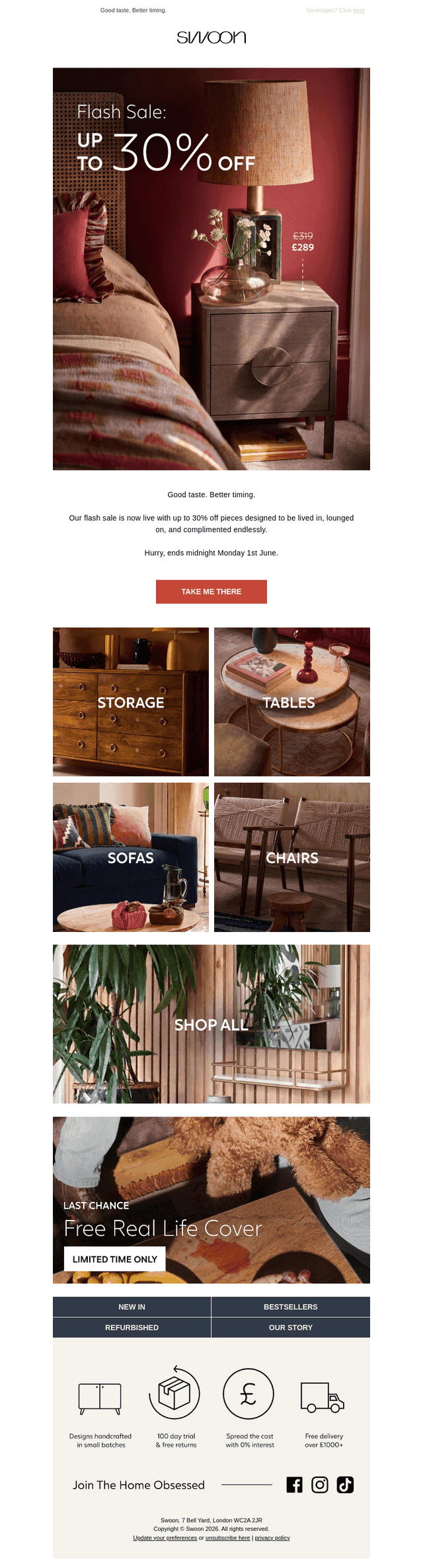 Flash Sale: Up to 30% Off