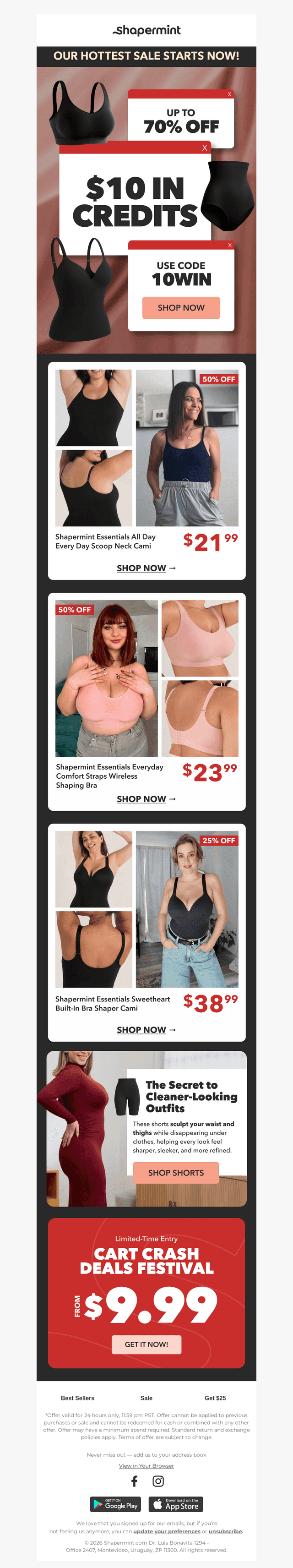 Hey, about your $10 Credit...