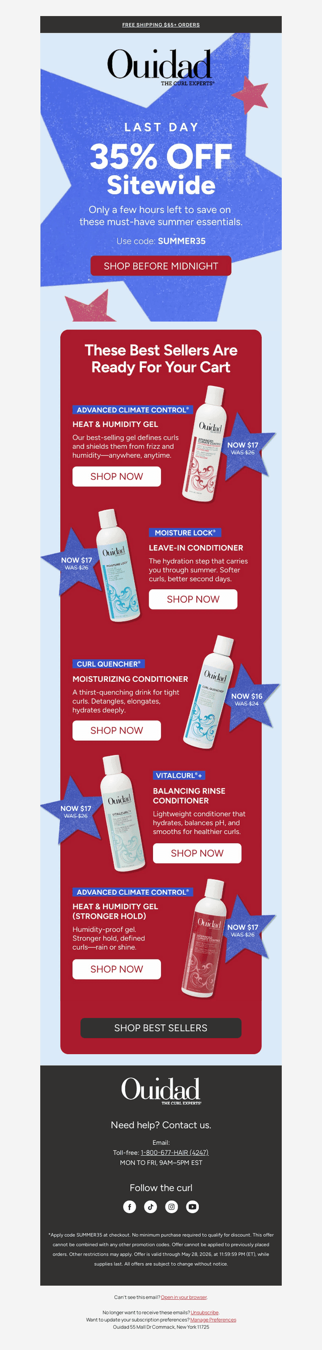 Last Day for 35% Off Summer Essentials
