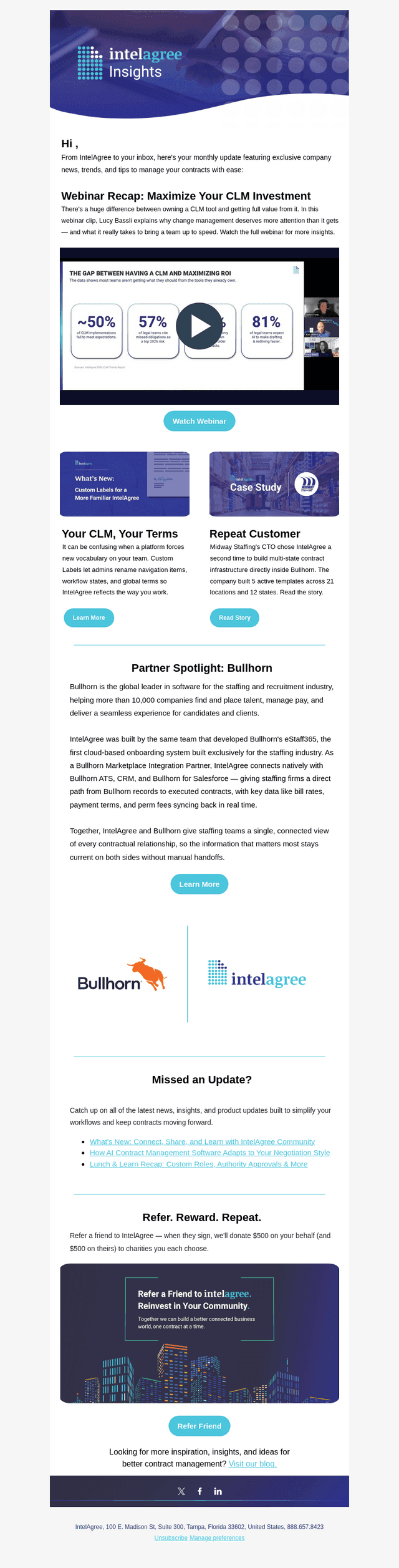 IntelAgree Insights: Webinar Recap, Custom Labels, & More