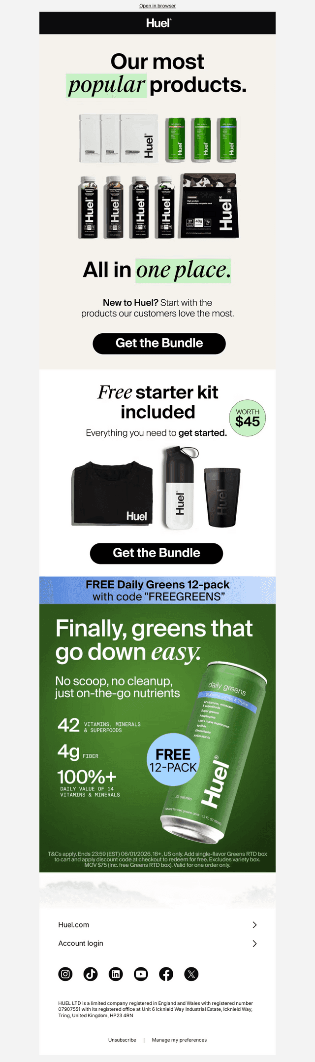 Huel email from Thu, May 28, 2026