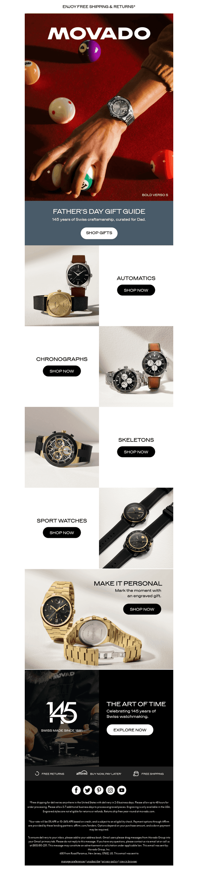 Movado email from Thu, May 28, 2026