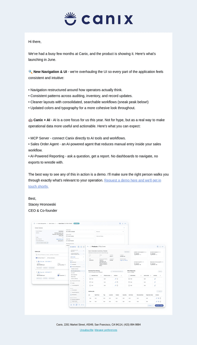 Canix email from Thu, May 28, 2026