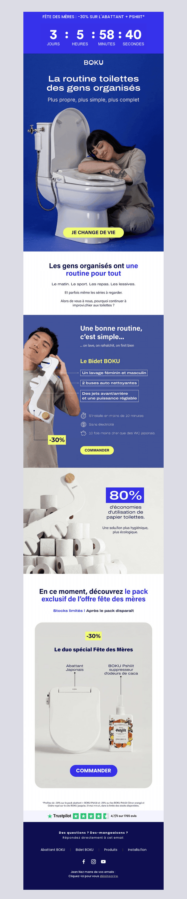 La routine toilettes des gens organisés ! 📋