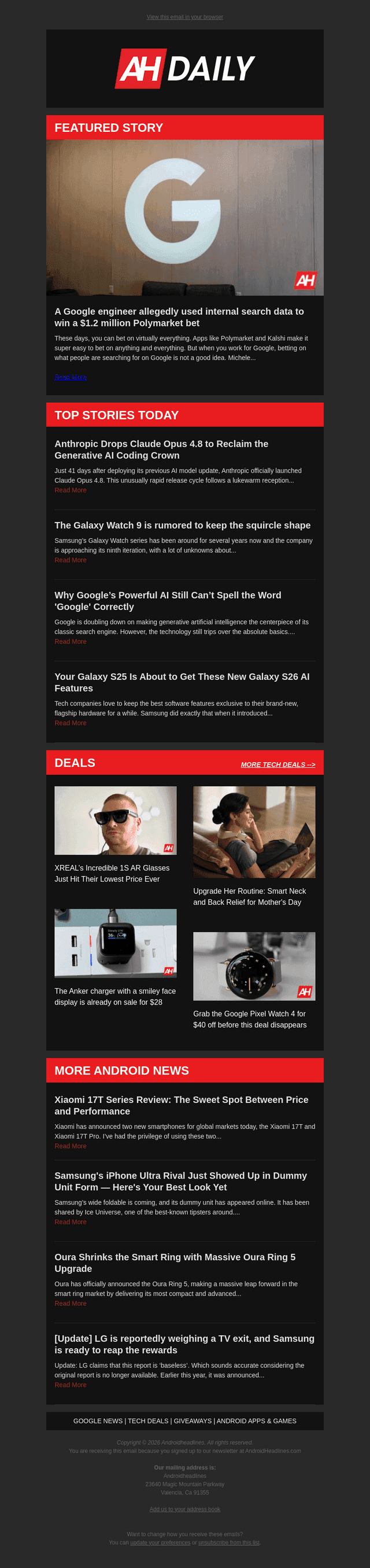 Google's Internal Search Data Polymarket Scandal + The Oura Ring 5 Is Here!