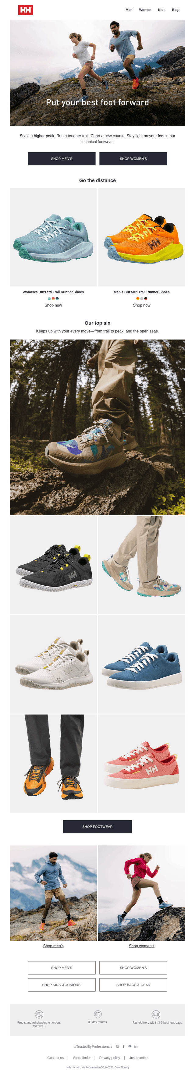 New in: lightweight footwear