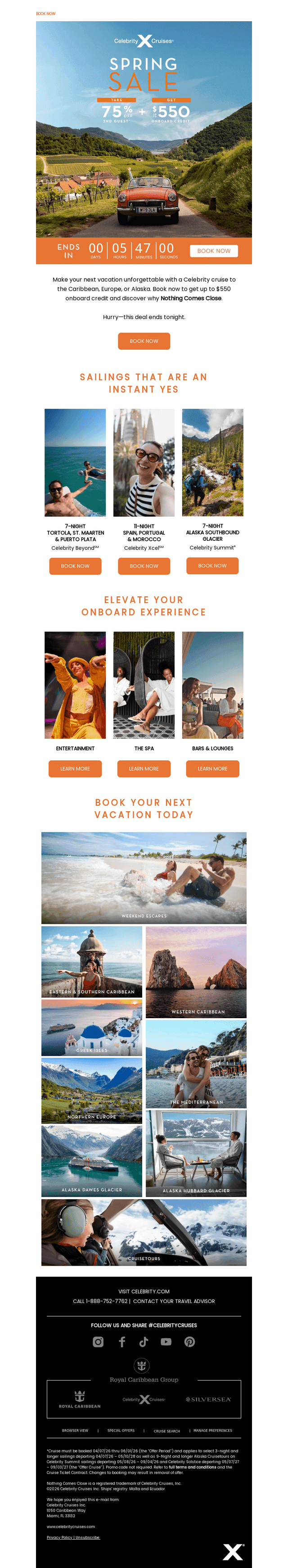 Celebrity Cruises email from Thu, May 28, 2026