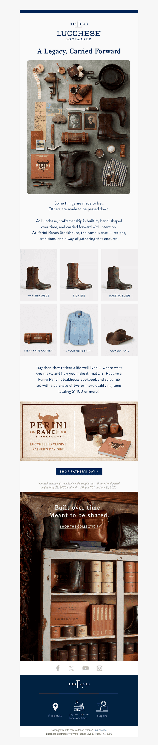 Lucchese email from Fri, May 29, 2026