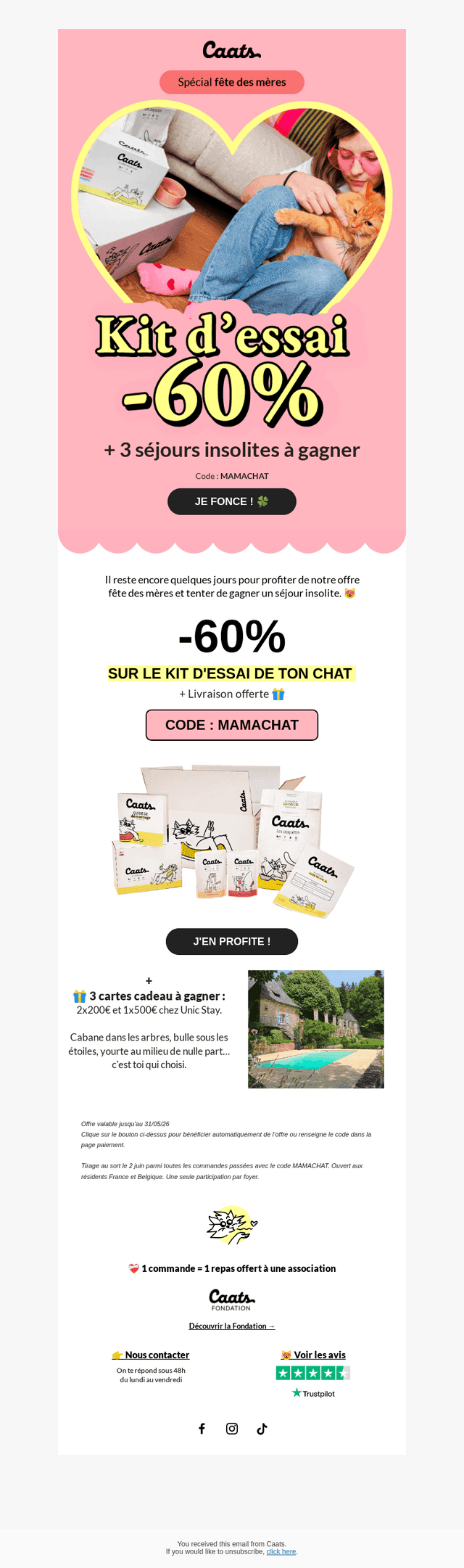 Catmama, ton cadeau t'attend 😽