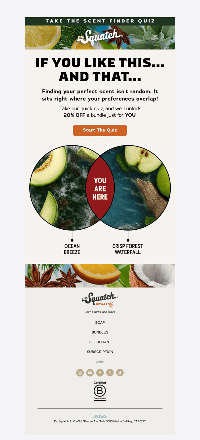 Find your SCENT SWEET SPOT