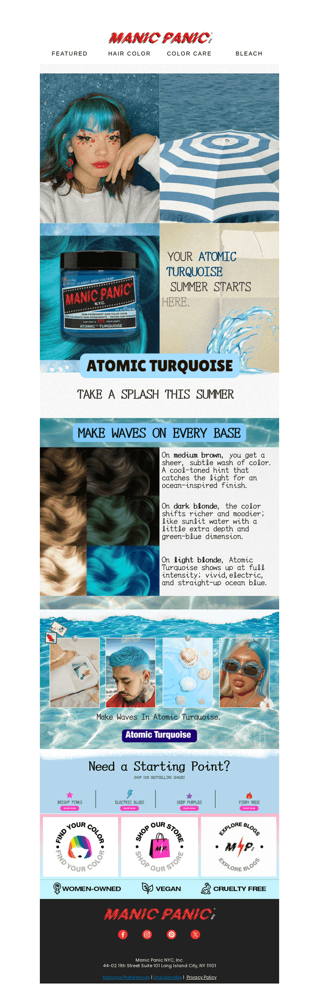 Your Atomic Turquoise Summer Starts Here!