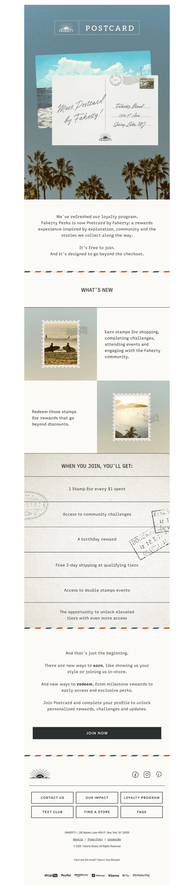 Faherty Brand email from Fri, May 29, 2026