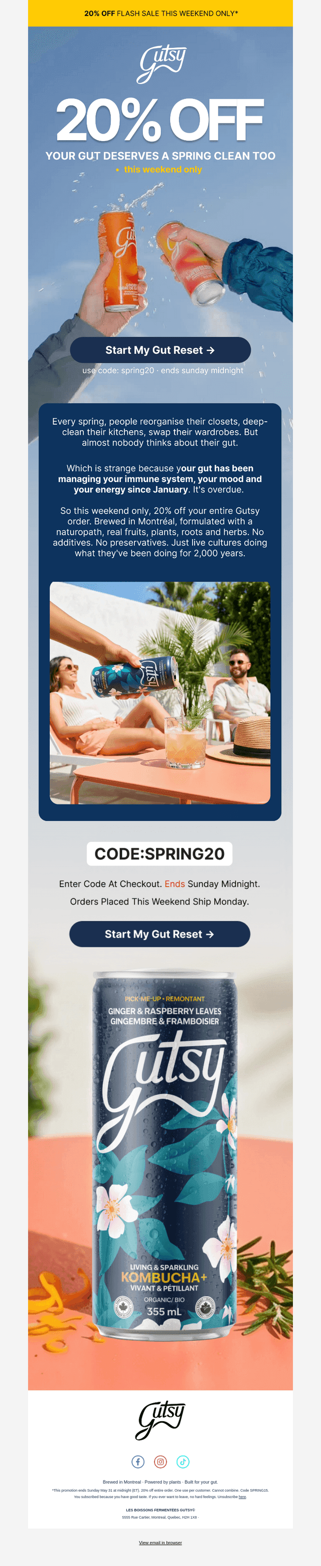 Gutsy Kombucha email from Fri, May 29, 2026