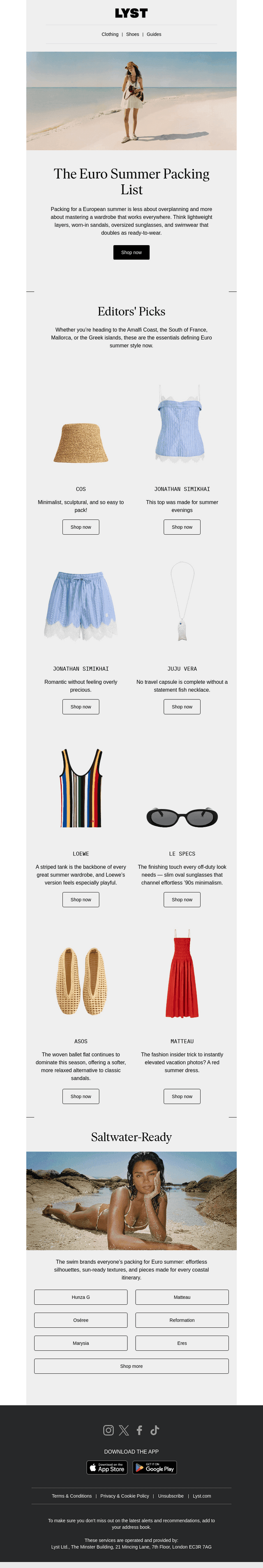 The Euro Summer Packing List