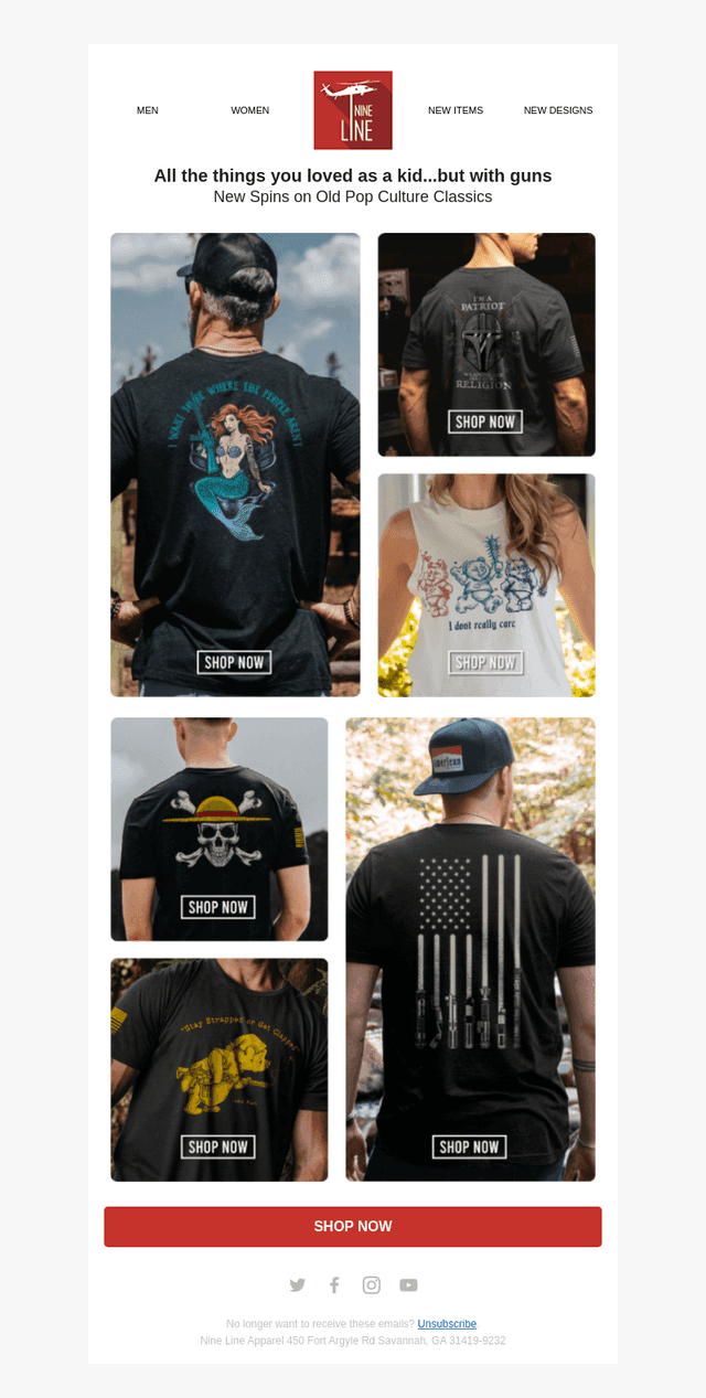 NineLineApparel email from Fri, May 29, 2026