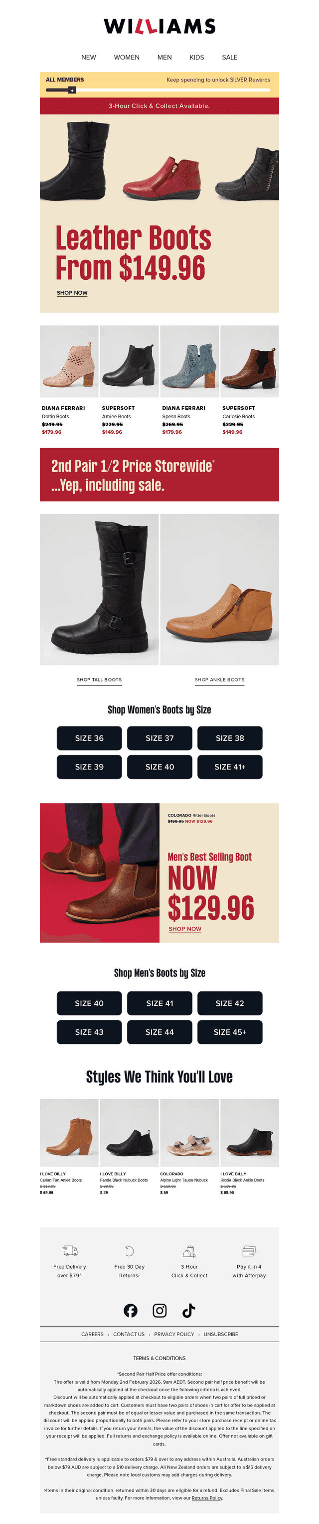 Leather Boots From $149.96 👢