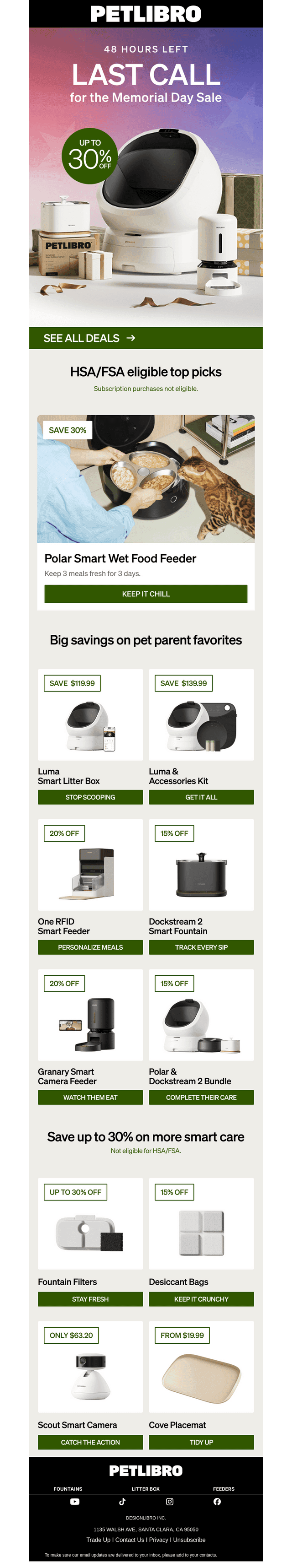 PETLIBRO email from Sat, May 30, 2026