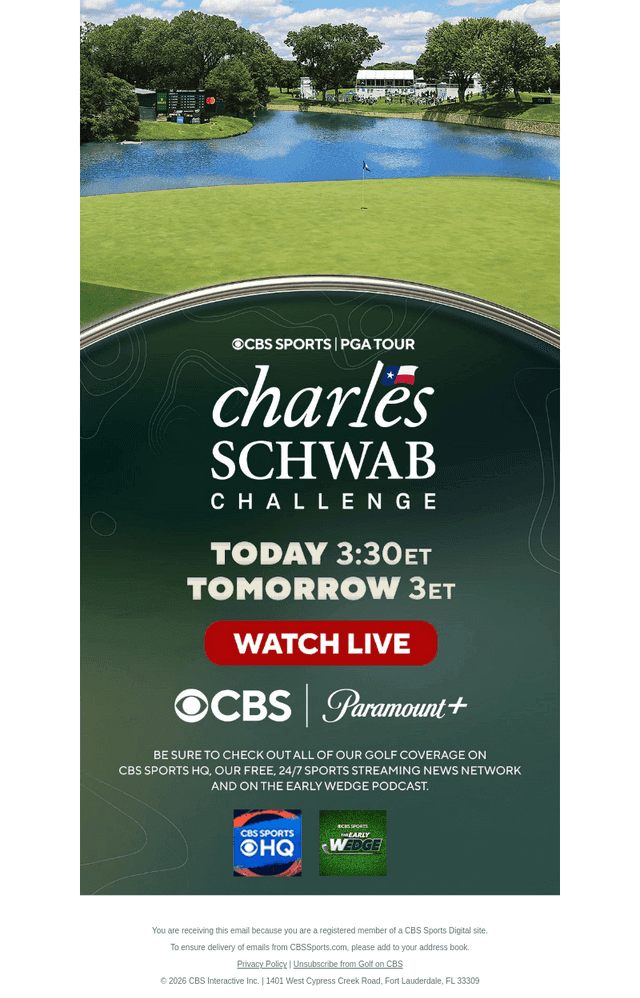 CBS email from Sat, May 30, 2026