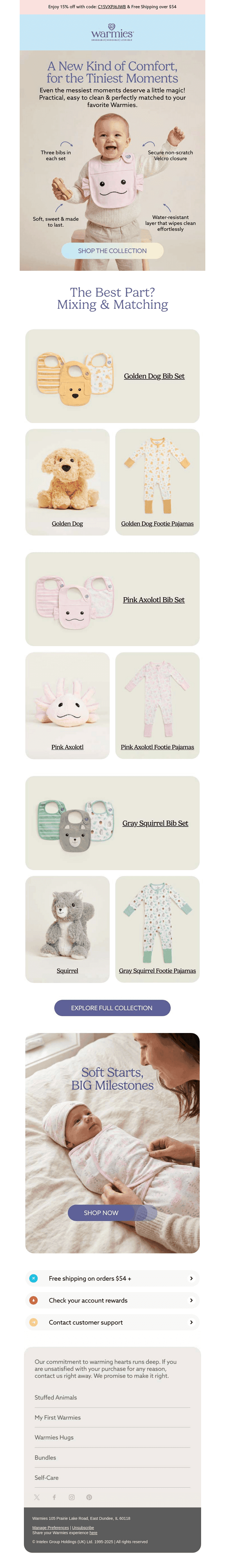 Soft new styles for baby