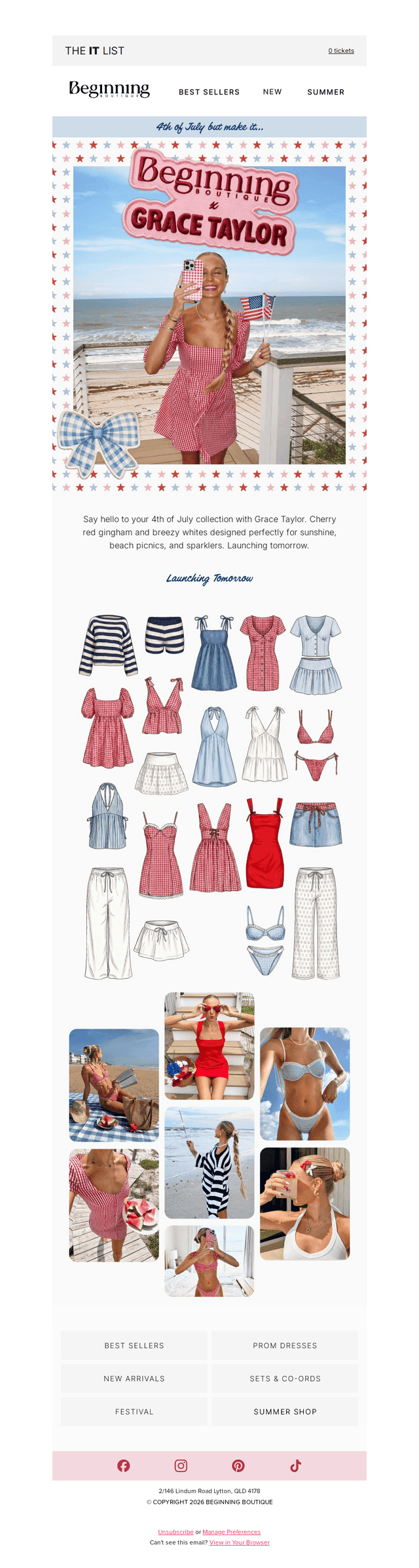 Tomorrow: Beginning Boutique x Grace Taylor ⭐