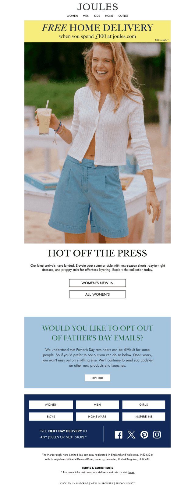 Joules email from Sun, May 31, 2026