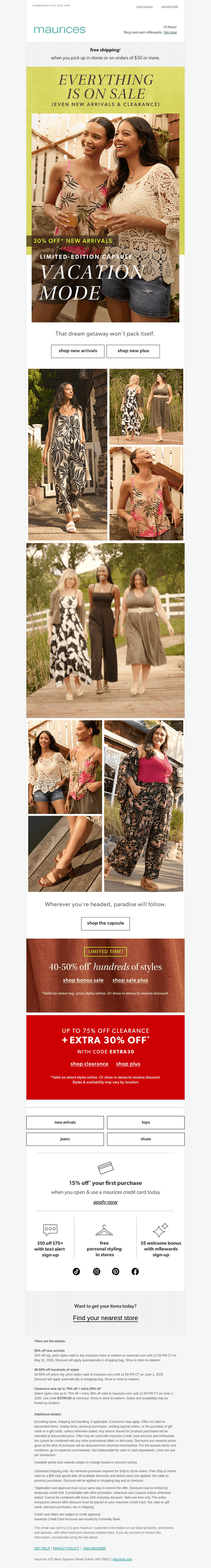 NEW, vacation-ready & 30% OFF ☀️😎