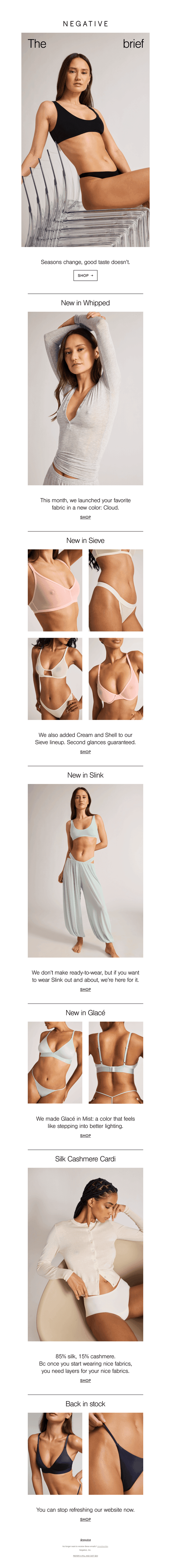 Negative Underwear email from Sun, May 31, 2026
