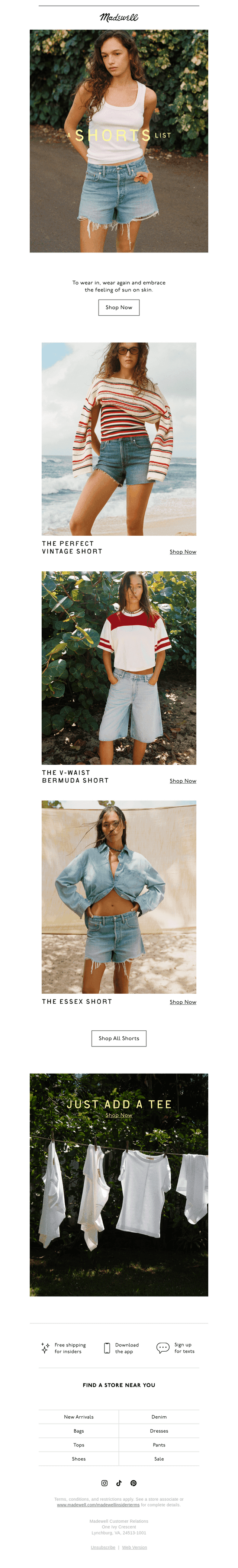 The denim shorts edit