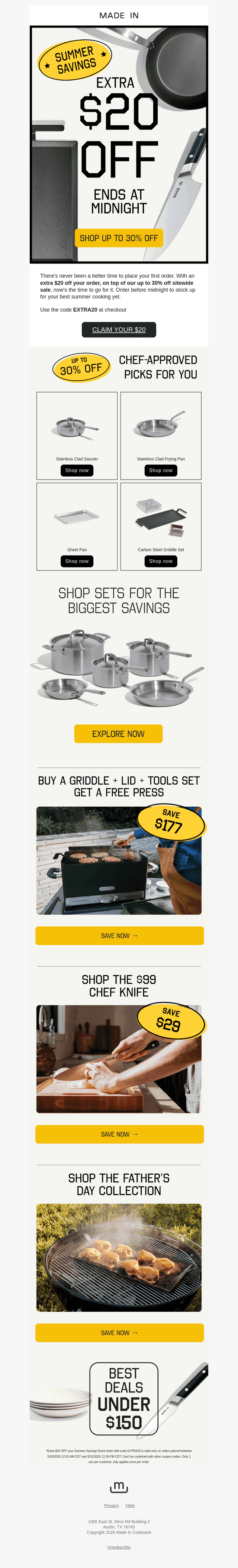Expires Tonight: Your Extra $20 Off