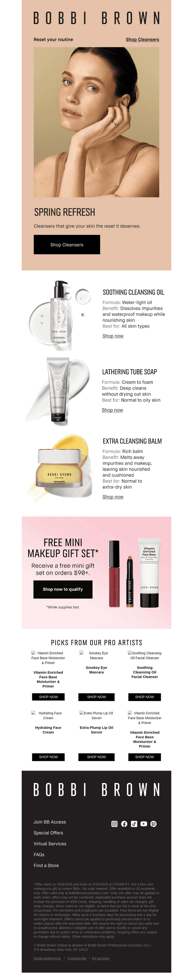 Bobbi Brown Cosmetics email from Sun, May 31, 2026