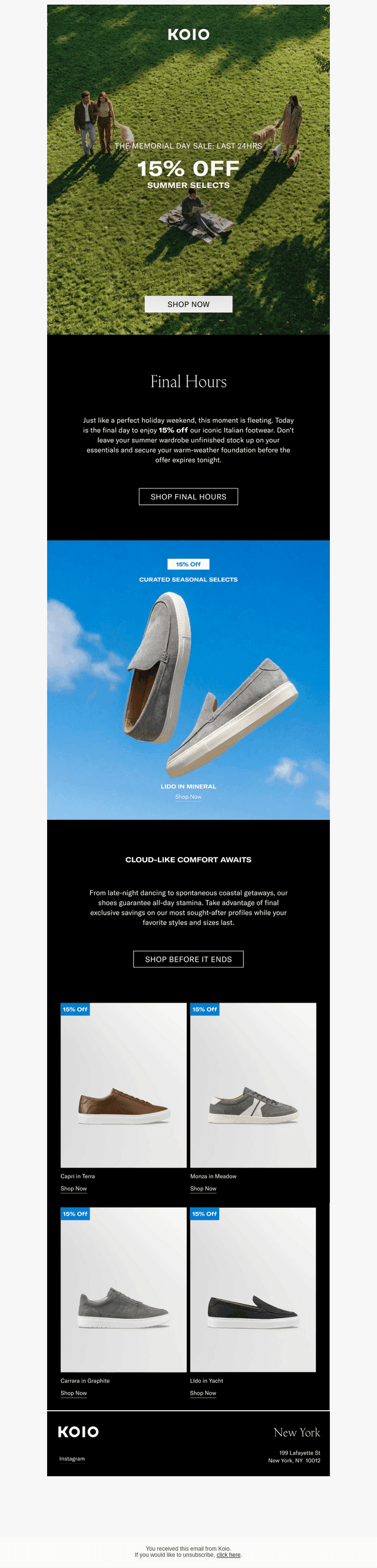 Koio Collective email from Sun, May 31, 2026