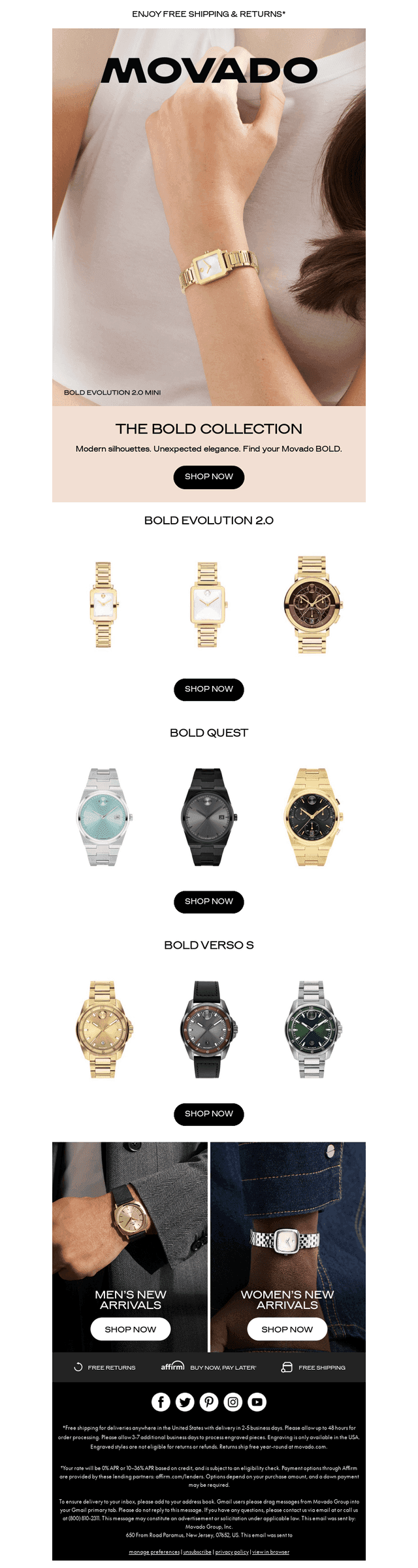 Find Your Movado BOLD