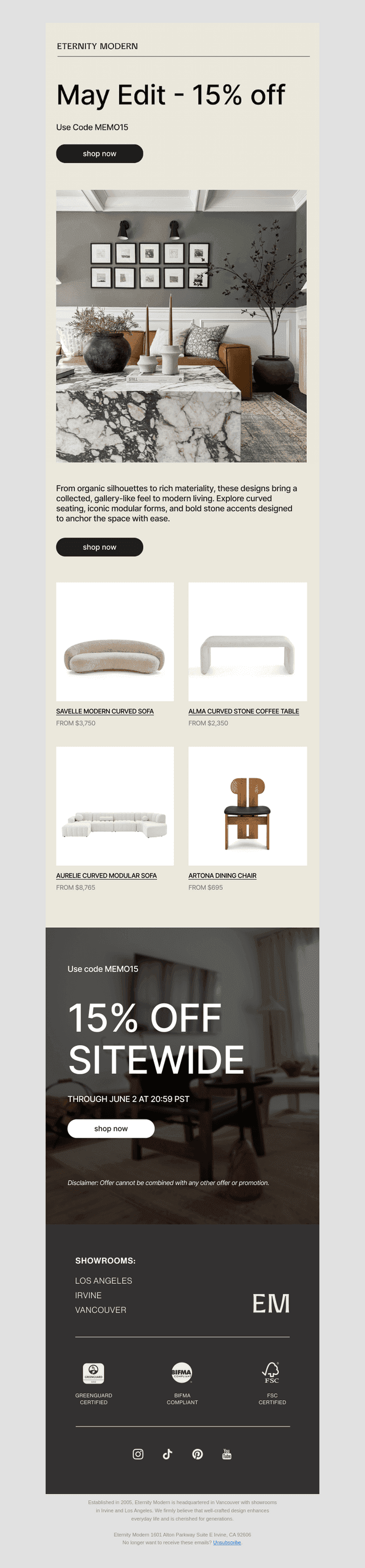 May Edit: 15% off sitewide