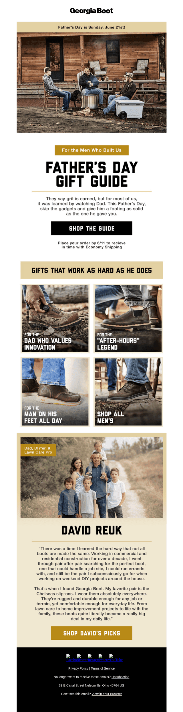 Georgia Boot email from Sun, May 31, 2026