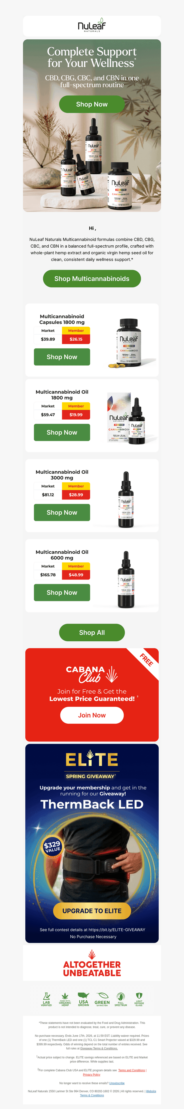 Complete Wellness Support*