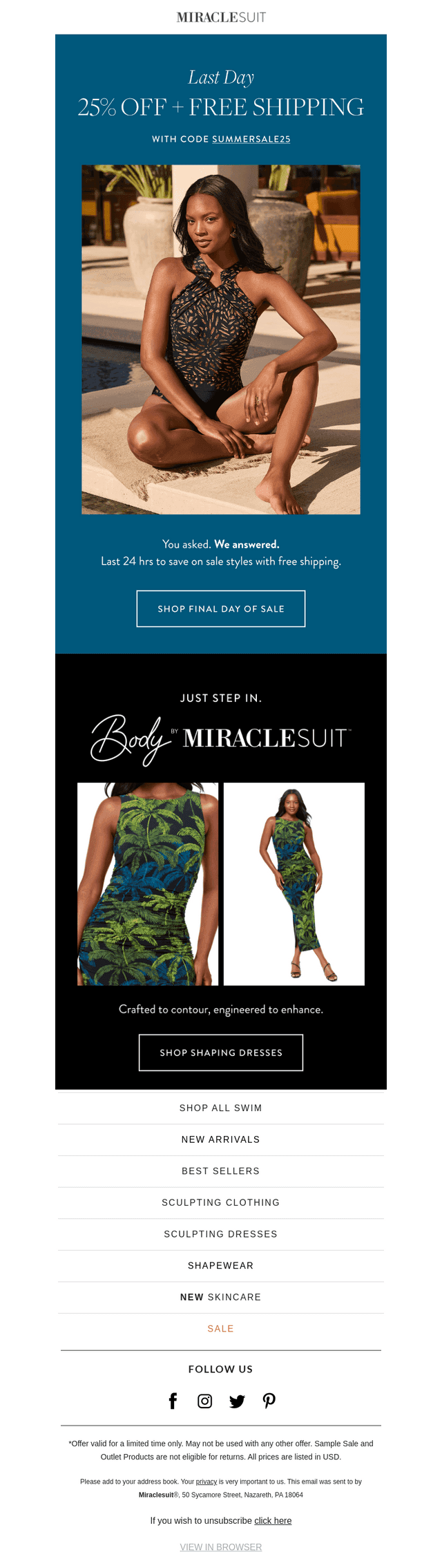 LAST DAY: 25% OFF + Free Shipping