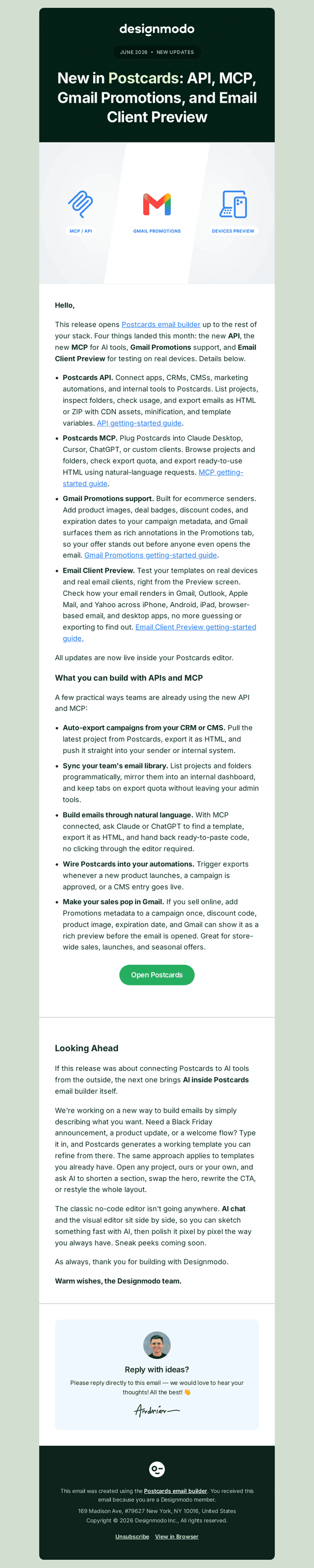 designmodo email from Mon, Jun 1, 2026