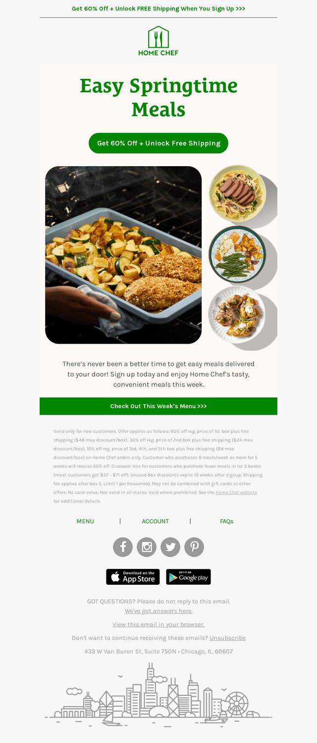 Home Chef email from Mon, Jun 1, 2026