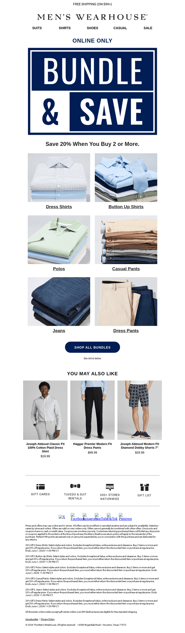 Bundle & save 20%, just like that