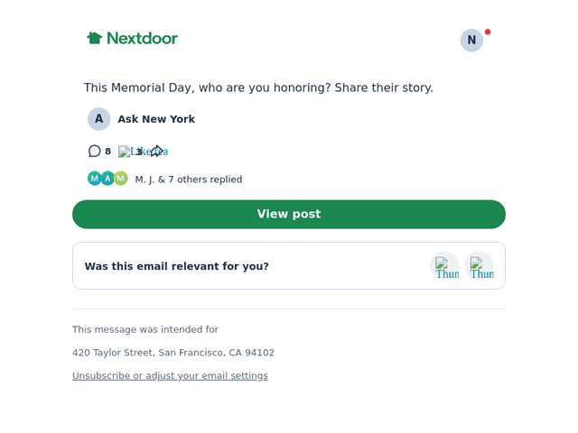Next email from Mon, Jun 1, 2026