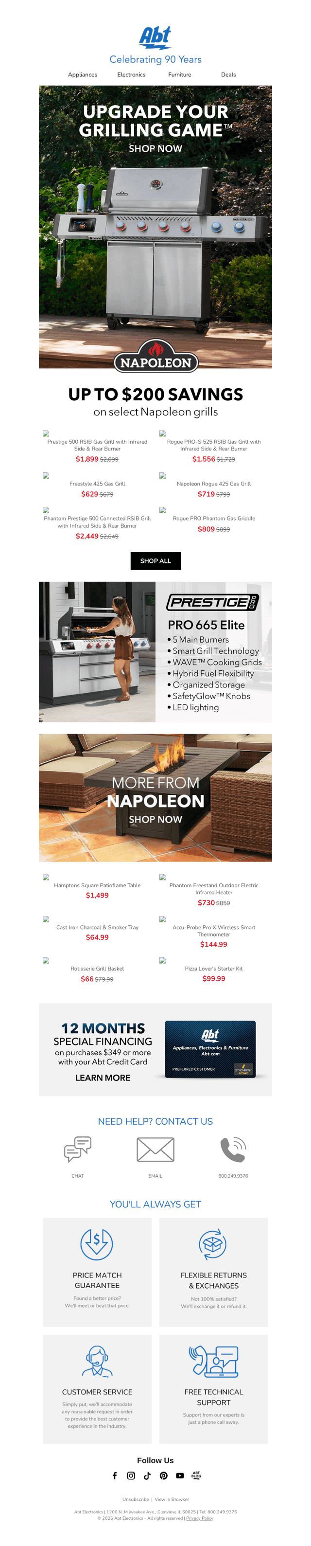 Abt Electronics email from Mon, Jun 1, 2026
