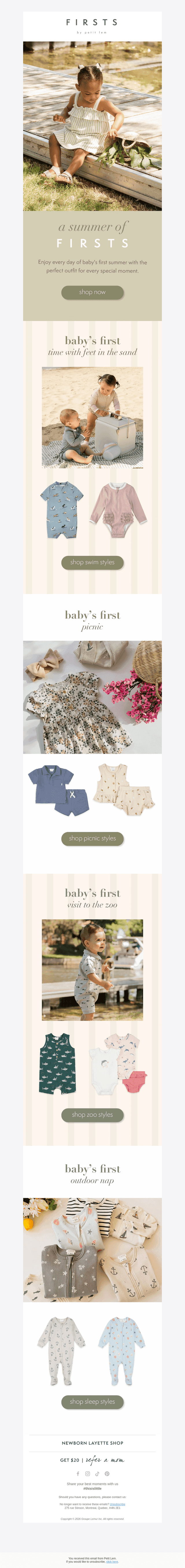 The perfect fit for baby's first summer 💚