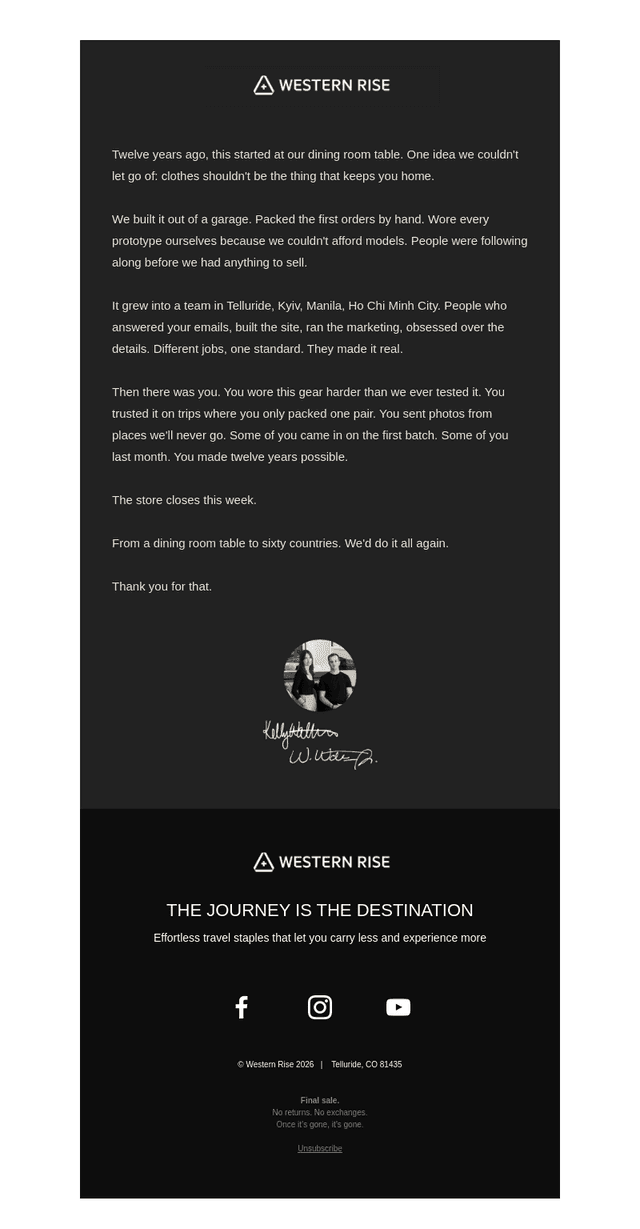 Western Rise email from Tue, Jun 2, 2026