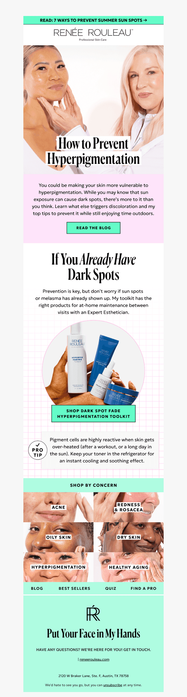 Stop brown spots from surfacing this summer