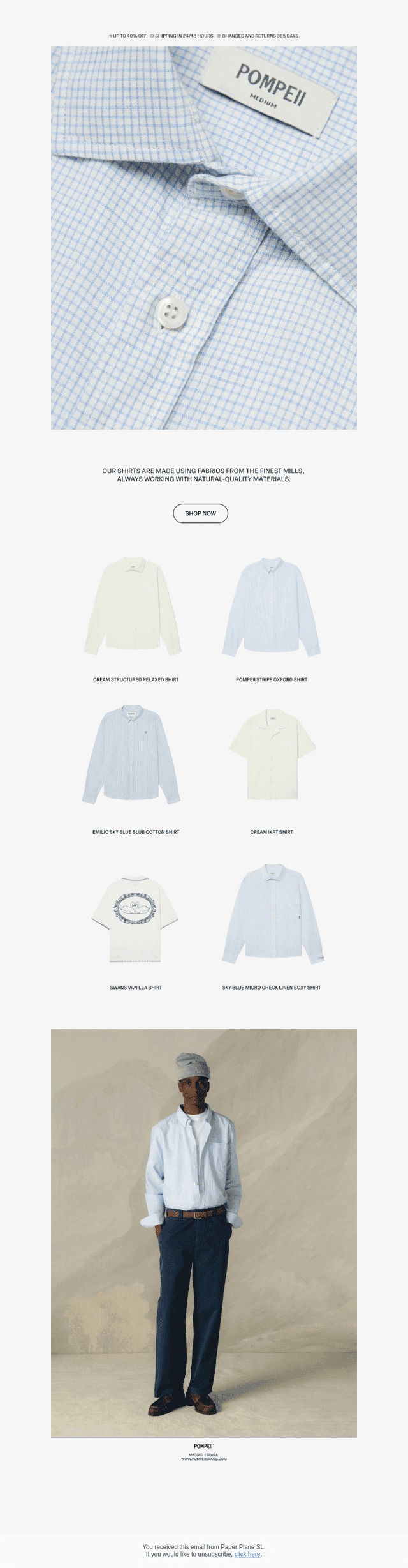 Our shirt collection.
