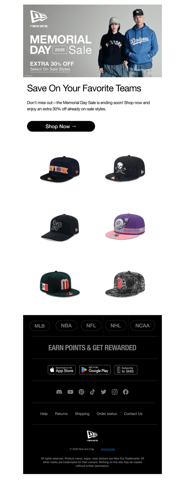 New Era Cap email from Tue, Jun 2, 2026