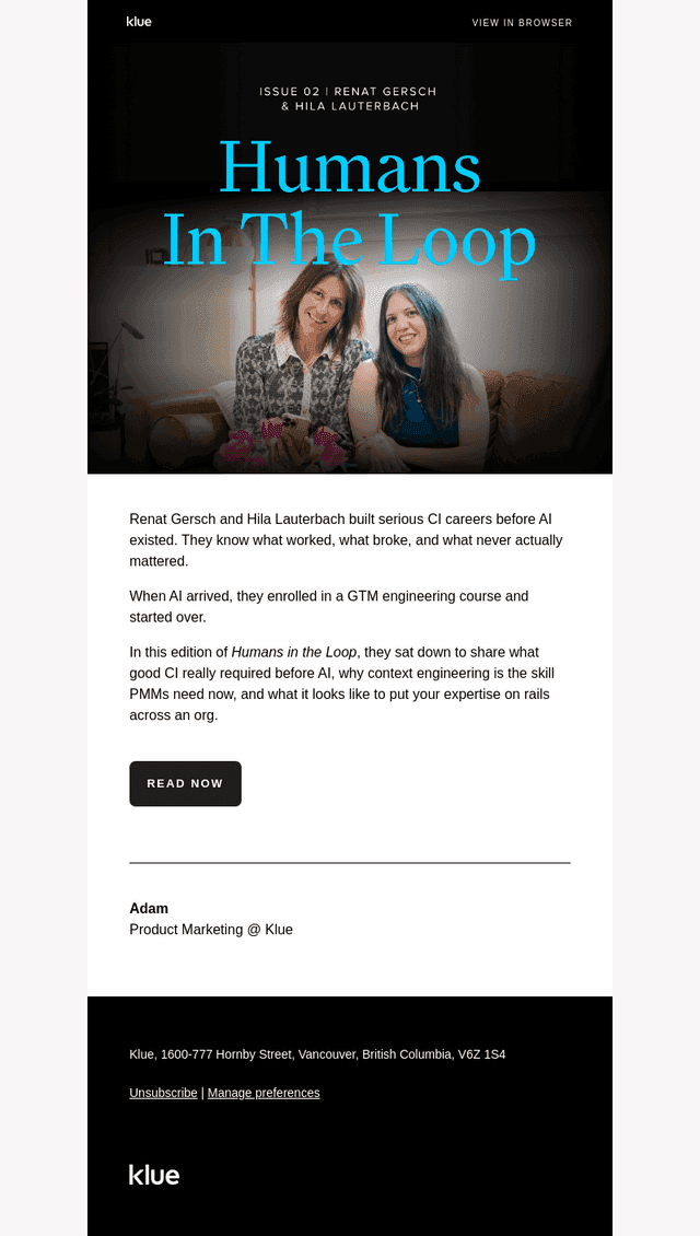 Klue email from Tue, Jun 2, 2026